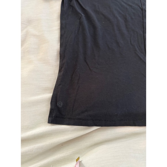 Lululemon All Yours Tee Black Short Sleeve Relaxed Fit Women's - Picture 7 of 8